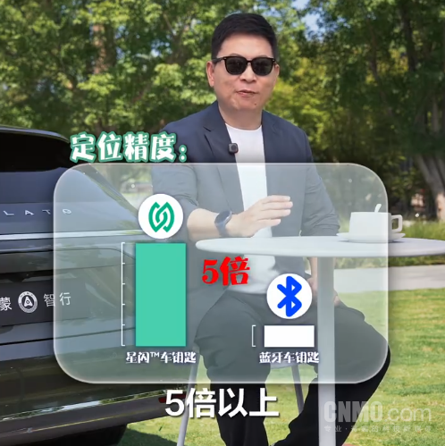 余承东科普星闪手机车钥匙:定位精度是蓝牙的5倍以上 余承东科普星闪手机车钥匙:定位精度是蓝牙的5倍以上