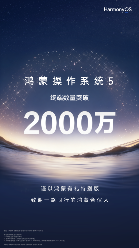 鸿蒙有礼特别版上线，用户桌面右滑即可领取，十一黄金周出行娱乐更省心 